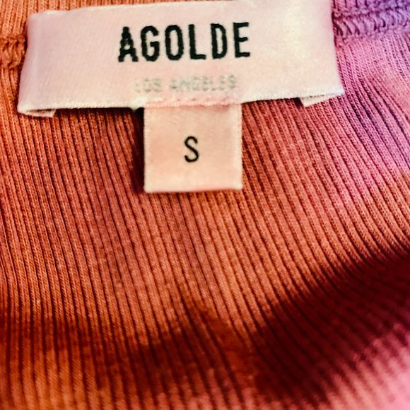 AGOLDE TIE DYE RIBBED KNIT BODYSUIT - Picture 10 of 10